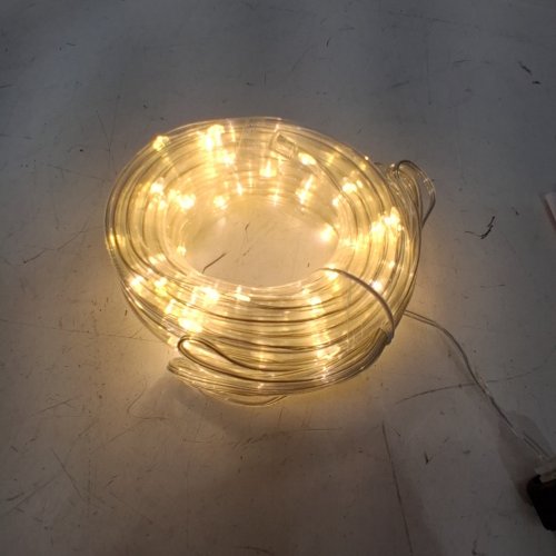 100 LED MINI ROPE LIGHTS FOR OUTSIDE - 33FT - WARM WHITE image 2