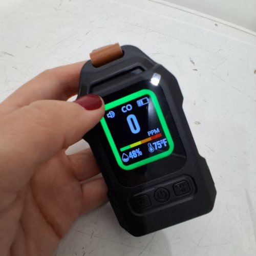 3-IN-1 PORTABLE CARBON MONOXIDE DETECTOR WITH ALARM - BLACK image 2