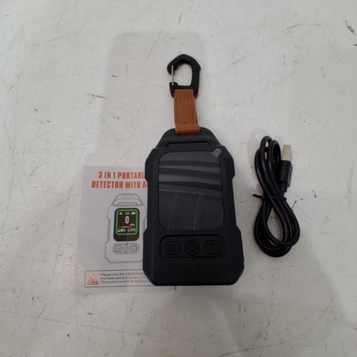 3-IN-1 PORTABLE CARBON MONOXIDE DETECTOR WITH ALARM - BLACK image 3