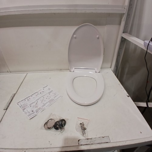 MOKUKII ELONGATED TOILET SEAT, WITH QUICK-ATTACH HARDWARE AND HEAVY DUTY SOFT CLOSE - ROUNDED - - 18.5" - WHITE (MODEL:‎MK308CDA-WHITE) image 2