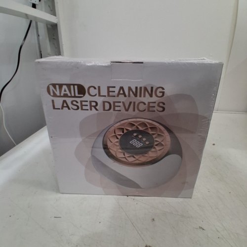 LASER NAIL CLEANING DEVICE WITH DIGITAL DISPLAY - WHITE/ROSE image 3