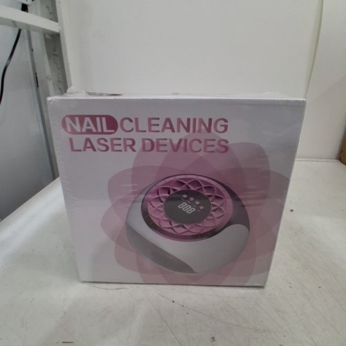 LASER NAIL CLEANING DEVICE WITH DIGITAL DISPLAY - WHITE/ROSE image 4
