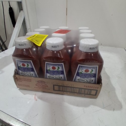 12PK HEINZ NO SUGAR ADDED UPSIDE-DOWN SQUEEZE TOMATO KETCHUP BOTTLES - 750 ML/EACH image 4