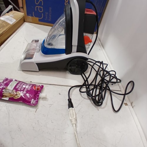 HOOVER CORDED POWERDASH PET COMPACT LIGHTWEIGHT CARPET CLEANER - WHITE/BLUE (MODEL: FH50705VCD) image 2