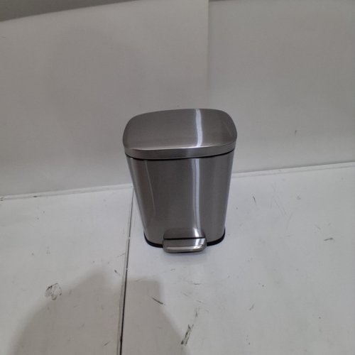 AMAZON BASICS TRASH CAN - 5L - SMALL - SATIN NICKEL FINISH image 2