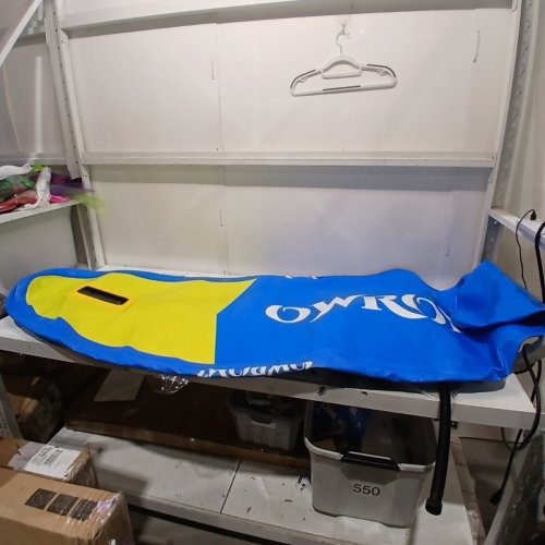 OWROMI KIDS STAND UP PADDLE BOARD WITH INFLATABLE SUP ACCESSORIES NON-SLIP COMFORT DECK INFLATABLE PADDLE BOARD - 7FT 8" - BLUE/YELLOW (MODEL: CN4SIFTSUP) image 2