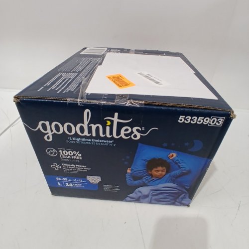 34PK BOYS GOODNITES NIGHTTIME UNDERWEAR - LARGE (68-95LB) image 2