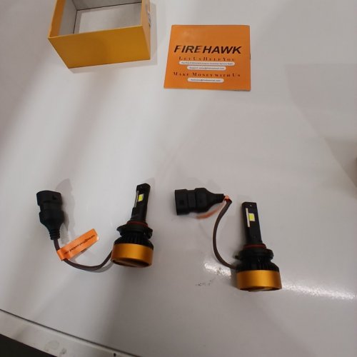 2PK FIREHAWK HB3/9005 LED HEADLIGHT HALOGEN REPLACEMENT CONVERSION KIT FOG LIGHT BULBS - 90,000LM, 6000K (COOL WHITE) - (MODEL:TE-FJ65-9005) image 2