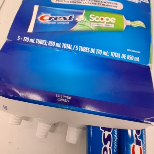 5PK CREST COMPLETE PLUS SCOPE ADVANCED ACTIVE TOOTHPASTE - 170ML/EACH image 3