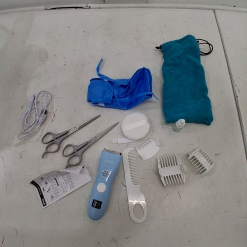 13PC ENSSU WATERPROOF RECHARGEABLE BABY HAIR CLIPPERS KIT - BLUE image 3