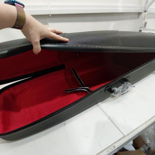SAMSONITE HARDSIDE SPINNER WHEEL GOLF TRAVEL CASE - BLACK/RED (MODEL: 6850) image 4