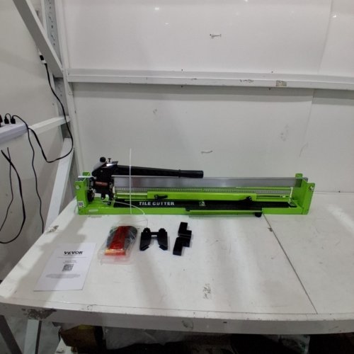 VEVOR TILE CUTTER 31.5 INCH MANUAL TILE CUTTER 1.4 INCH TILE CUTTING MACHINE CERAMIC PORCELAIN TILE CUTTER W/LASER GUIDE ALL-STEEL FRAME AND BONUS SPARE CUTTER WHEELS TILE CUTTER HAND TOOL image 2