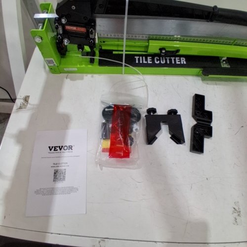 VEVOR TILE CUTTER 31.5 INCH MANUAL TILE CUTTER 1.4 INCH TILE CUTTING MACHINE CERAMIC PORCELAIN TILE CUTTER W/LASER GUIDE ALL-STEEL FRAME AND BONUS SPARE CUTTER WHEELS TILE CUTTER HAND TOOL image 3