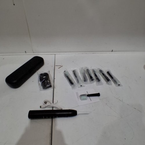 12PC ELECTRIC TOOTHBRUSH SET WITH CHANGEABLE HEADS AND TRAVEL CASE - BLACK image 3