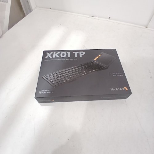PROTOARC XK01 TP PORTABLE FOLDING BLUETOOTH KEYBOARD WITH TOUCHPAD FOR TRAVEL WITH TABLET/PHONE STAND & TRAVEL POUCH - BLUE image 2
