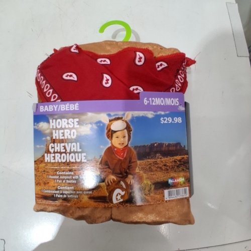 BABY PALAMON HORSE HERO COSTUME - 6-12 MONTHS - BROWN image 2