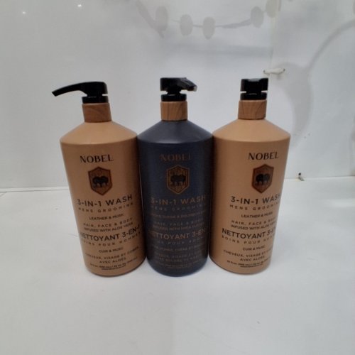 3PK ASSORTED NOBEL MEN'S 3-IN-1 GROOMING WASH - 32 OZ EACH image 3