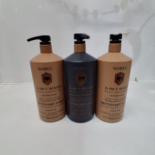 3PK ASSORTED NOBEL MEN'S 3-IN-1 GROOMING WASH - 32 OZ EACH image 4