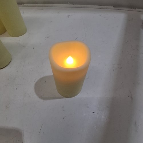 72PC FLAMELESS LED CANDLES BATTERY OPERATED WITH REMOTE CONTROL- 4"/5"/6" - IVORY image 2