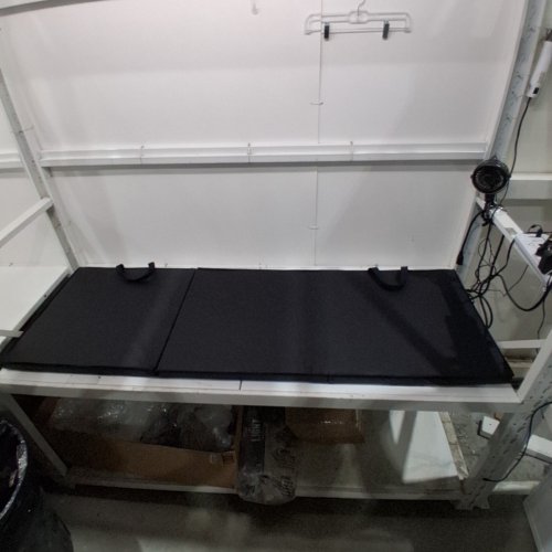UNBRANDED FOLDING GYMNASTICS MAT BLACK 6FT X 2FT image 2