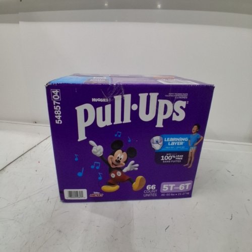 66PK HUGGIES PULL UPS MICKEY MOUSE DIAPERS - 5T-6T image 2