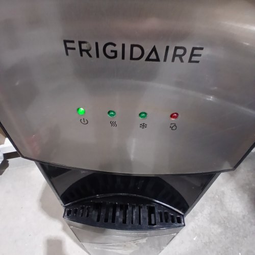 FRIGIDAIRE HOT AND COLD WATER DISPENSER, 5 GALLON - STAINLESS STEEL/BLACK (MODEL: EFWC505) image 2