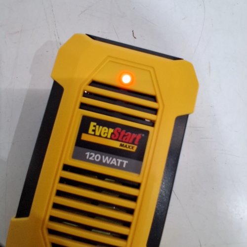 EVERSTART POWER INVERTER WITH USB PORTS - 12V - 120W - BLACK/YELLOW (MODEL: PI120SECA) image 2