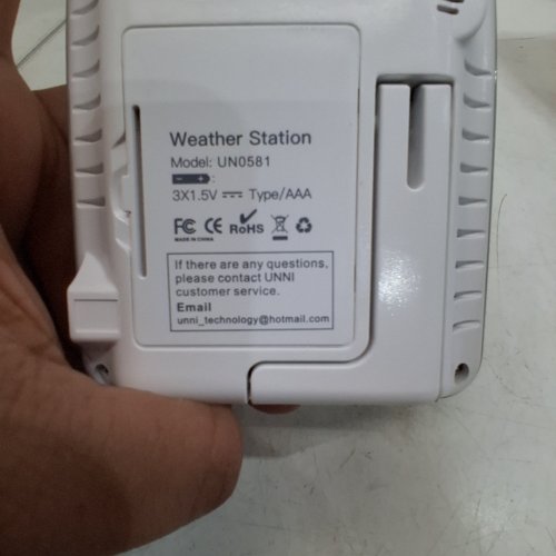 UNNI INDOOR/OUTDOOR DIGITAL THERMOMETER WITH 1 SENSOR - 4.5" - 330FT RANGE - WHITE (MODEL: UN0582) image 5