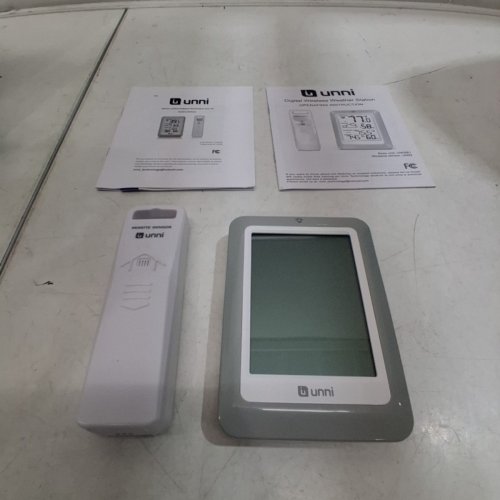 UNNI INDOOR/OUTDOOR DIGITAL THERMOMETER WITH 1 SENSOR - 4.5" - 330FT RANGE - WHITE (MODEL: UN0582) image 6