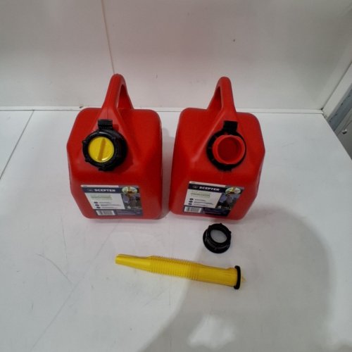 2PK SCEPTER SELF VENTING GASOLINE CAN - 5 LITRES - RED image 3