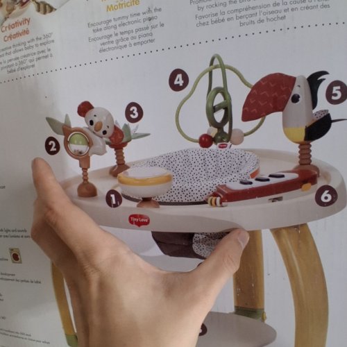 TINY LOVE 5-IN-1 HERE I GROW 3 HEIGHT ADJUSTABLE STATIONARY ACTIVITY CENTER - BOHO CHIC (MODEL: 04202CBOHO) image 3