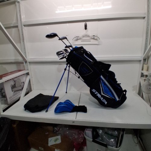 12PC MEN'S CALLAWAY GOLF STRATA COMPLETE REGULAR GOLF SET WITH STAND BAG - RIGHT HAND - BLACK (MODEL: 4NW5QEW) image 2