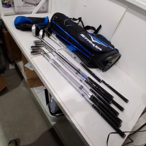 12PC MEN'S CALLAWAY GOLF STRATA COMPLETE REGULAR GOLF SET WITH STAND BAG - RIGHT HAND - BLACK (MODEL: 4NW5QEW) image 3