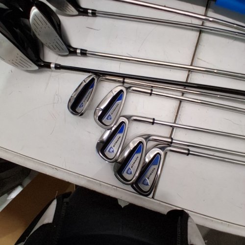 12PC MEN'S CALLAWAY GOLF STRATA COMPLETE REGULAR GOLF SET WITH STAND BAG - RIGHT HAND - BLACK (MODEL: 4NW5QEW) image 5