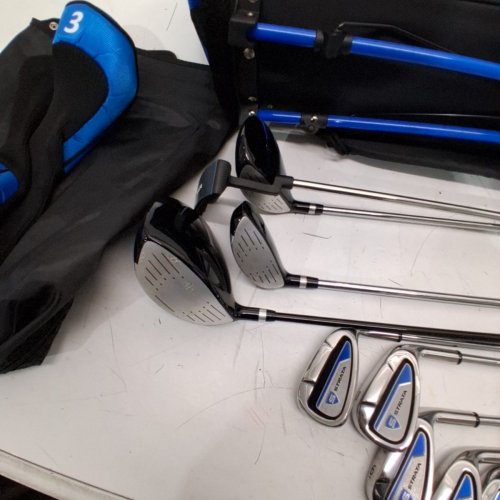 12PC MEN'S CALLAWAY GOLF STRATA COMPLETE REGULAR GOLF SET WITH STAND BAG - RIGHT HAND - BLACK (MODEL: 4NW5QEW) image 6