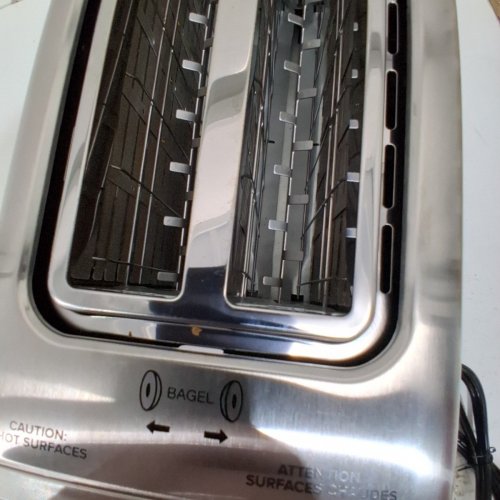 SALTON 4-SLICE LONG SLOT TOUCHSCREEN TOASTER - 1400W - SILVER (MODEL:ET2163) image 4