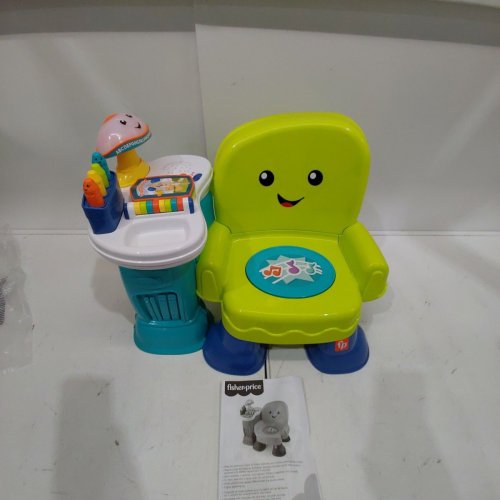 FISHER PRICE LAUGH & LEARN SONG & STORY INTERACTIVE LEARNING CHAIR - GREEN/BLUE (MODEL: HYN54) image 4