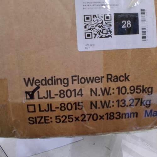 10PK VEVOR WEDDING FLOWER RACK - GOLD (MODEL: LJL-8014) image 7
