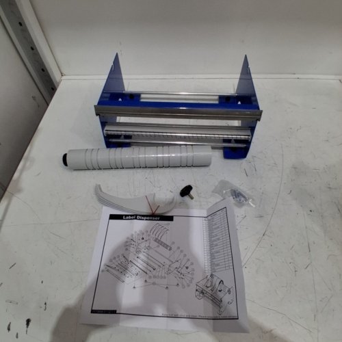 BERTECH MANUAL TABLE TOP TAPE & LABEL DISPENSER SUCTION CUPS FOR DESK - 12" - BLUE - (MODEL: KTDL18) image 3