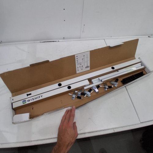 WISHIFY LIGHTWEIGHT HOCKEY GEAR DRYING RACK - 55" X 22" - WHITE - (MODEL: HGDR-MESI-W-1) image 2