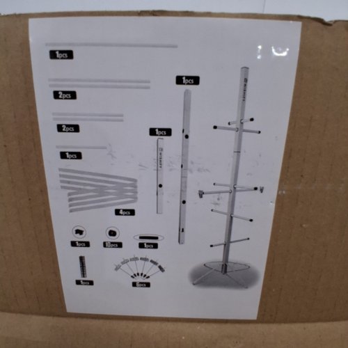 WISHIFY LIGHTWEIGHT HOCKEY GEAR DRYING RACK - 55" X 22" - WHITE - (MODEL: HGDR-MESI-W-1) image 3