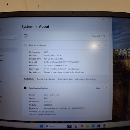 AOC PREMIUM LAPTOP COMPUTER - INTEL N97 PROCESSOR, 16GB RAM, 512GB SSD, WINDOWS 11 PRO - GREY (MODEL: AX15) image 4