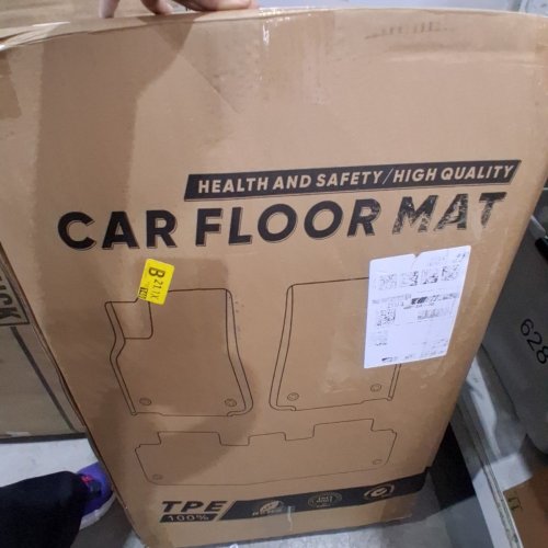 7PC ANTI SLIP ALL WEATHER TPE FLOOR MATS, CARGO MAT AND BACK SEAT PROTECTORS- FIT 2025-2026 TESLA MODEL Y- BLACK image 4
