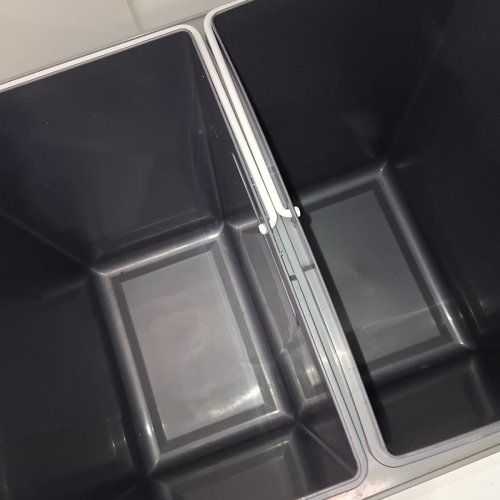 DUAL-COMPARTMENT WASTE BIN STATION 18.9" X 13.5" X 16.5" - GRAY - (MODEL: 851-002) image 3