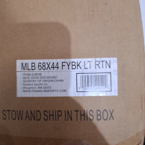 FRANKLIN SPORTS MLB FLYBACK REBOUND NET - 68" X 44" - RED AND BLACK (ITEM: 24804X) image 2