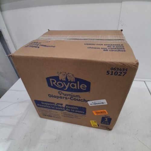 198PK ROYALE PREMIUM DISPOSABLE DIAPERS - SIZE 1 (MODEL: 51027) image 3