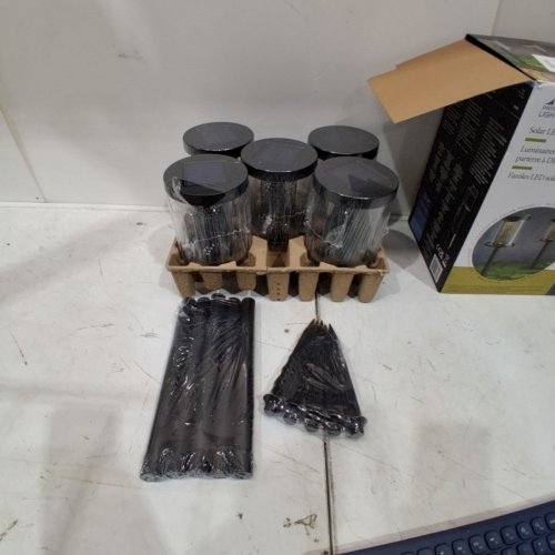 5PK PATHMARK LIGHTING SOLAR LED PATHWAY LIGHTS - 23" - 15LM - 3000K - BLACK (MODEL: 1718617) image 2