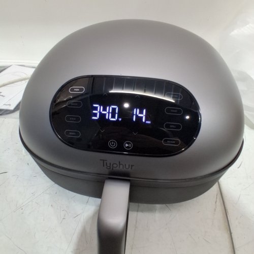 TYPHUR DOME 2 AIR FRYER, EXTRA LARGE WITH SUPERIOR AIRFLOW, SELF-CLEANING SMART DIGITAL FRYER WITH PFAS FREE BASKET FOR QUICK EASY MEALS - 5.6 QUARTS - SILVER - (MODEL:AF03) image 2