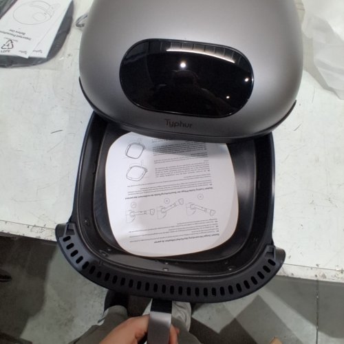 TYPHUR DOME 2 AIR FRYER, EXTRA LARGE WITH SUPERIOR AIRFLOW, SELF-CLEANING SMART DIGITAL FRYER WITH PFAS FREE BASKET FOR QUICK EASY MEALS - 5.6 QUARTS - SILVER - (MODEL:AF03) image 4