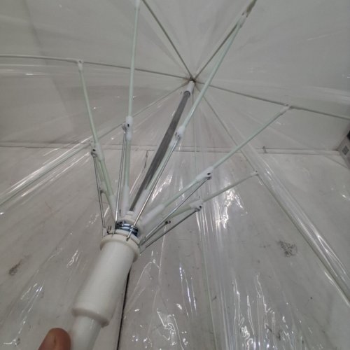 WEATHER STATION BUBBLE DOME CLEAR UMBRELLA - 52" - WHITE (MODEL: WS510-WHITE) image 3